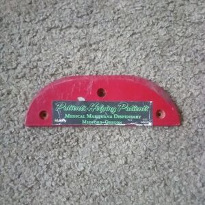Vintage 1980's Skateboard Tail Guard Bone /Tail Feather Plastic Wedge Skid Plate